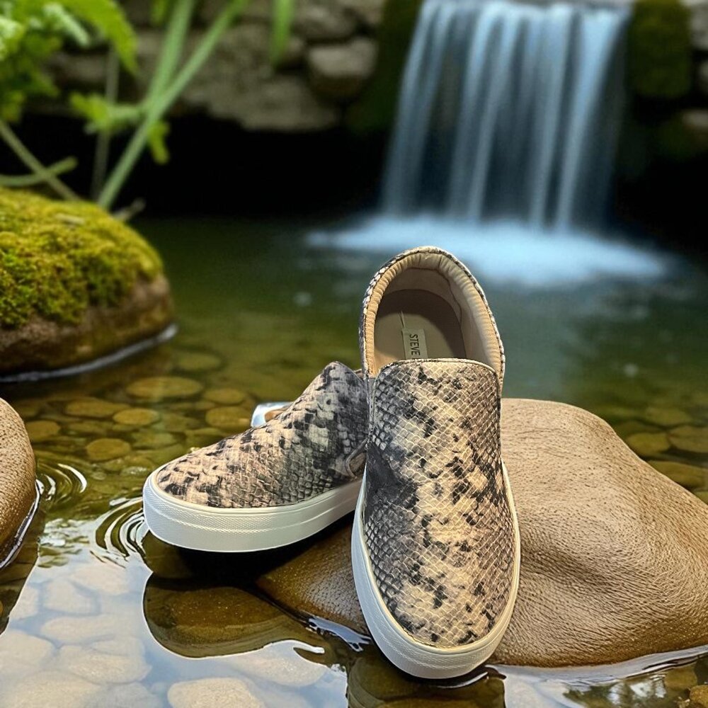 Steve Madden Gills Snake Platform Slip-on Sneakers